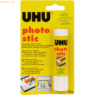 6 x Uhu Klebestift photo stic 21g von UHU