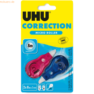 6 x Uhu Korrekturroller Micro 5mmx8m VE=2 Stück 6 x Uhu Korrekturroller Micro 5mmx8m VE=2 Stück von UHU