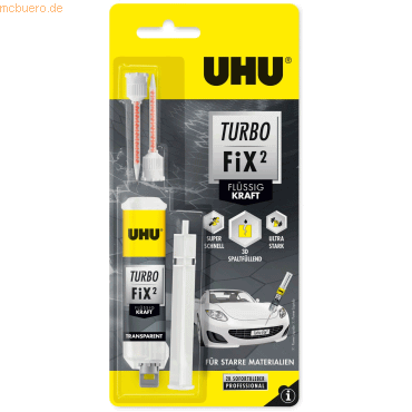 6 x Uhu Reparaturkleber Turbo Fix2 Flüssig Kraft ohne Lösungsmittel 10 von UHU