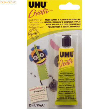 6 x Uhu Spezialkleber Creativ Moosgummi + Flexible Materialien Tube 33 6 x Uhu Spezialkleber Creativ Moosgummi + Flexible Materialien Tube 33 von UHU
