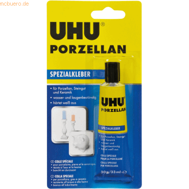 6 x Uhu Spezialkleber Porzellan Tube 30g von UHU