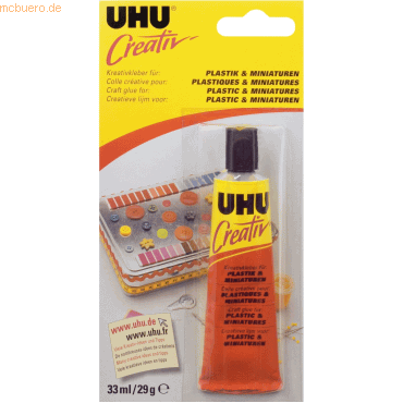 6 x Uhu Spezialklebstoff Creativ Plastik und Miniaturen Tube 33ml von UHU