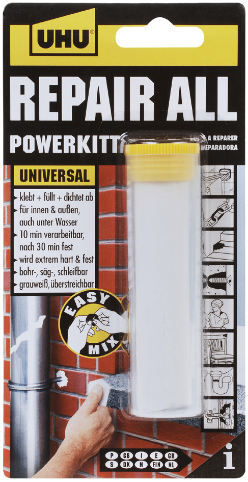 UHU 2-Komponenten-Klebstoff-Knetmasse repair all powerkit von UHU