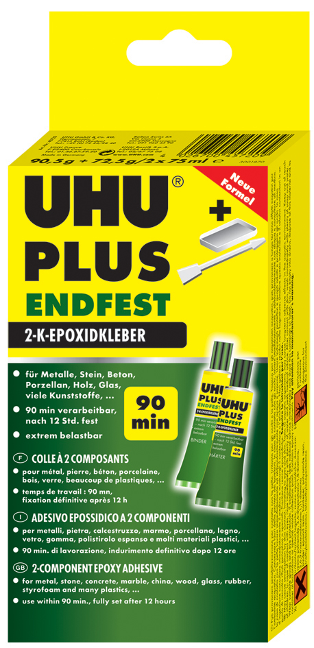 UHU 2-Komponenten-Klebstoff plus endfest, 163 g in Tube von UHU