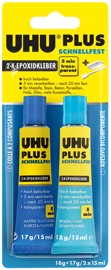 UHU 2-Komponenten-Klebstoff plus schnellfest, 35 g in Tube UHU 2-Komponenten-Klebstoff plus schnellfest, 35 g in Tube von UHU