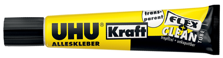 UHU Alleskleber Kraft FLEX + CLEAN, transparent, 18 g von UHU