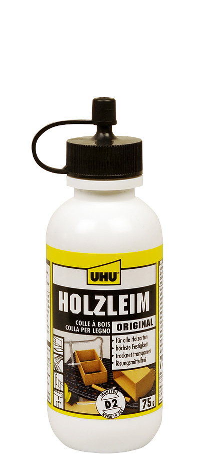 UHU Holzleim Original D2, lösemittelfrei, 75 g Flasche von UHU