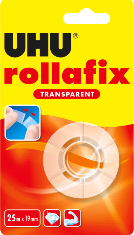 UHU Klebefilm rollafix transparent, 19 mm x 25 m von UHU