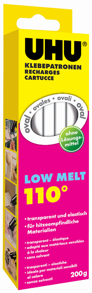 UHU Klebepatrone Low Melt, 200 g, transparent von UHU