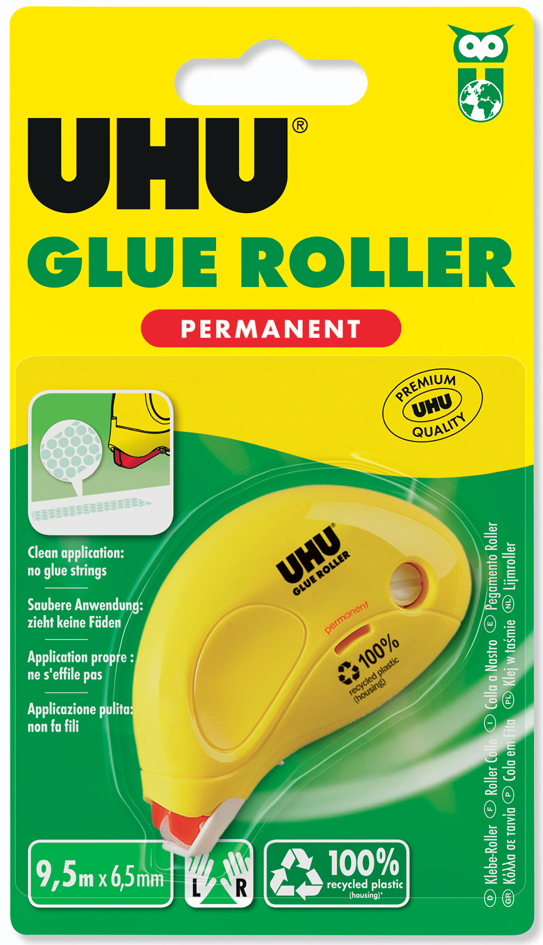 UHU Kleberoller Dry & Clean Roller, permanent von UHU