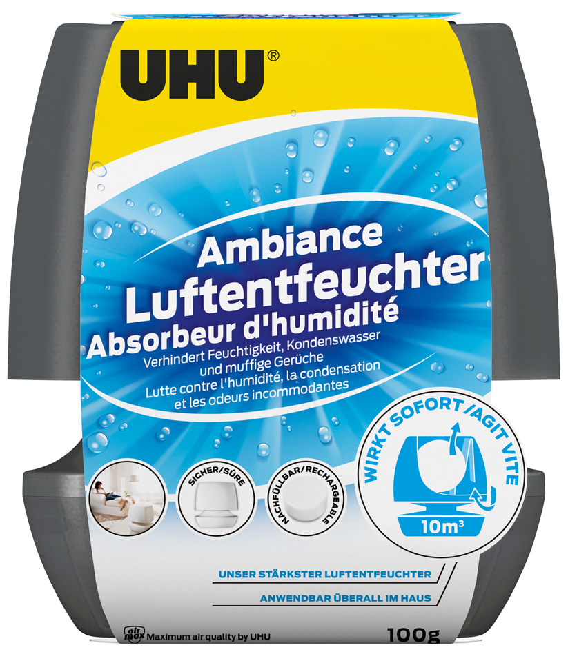 UHU Luftentfeuchter Ambiance, 100 g, anthrazit von UHU