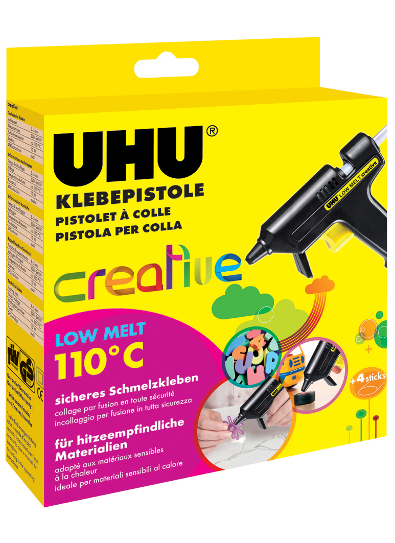 UHU Niedrigtemperatur-Klebepistole Low Melt Creative von UHU