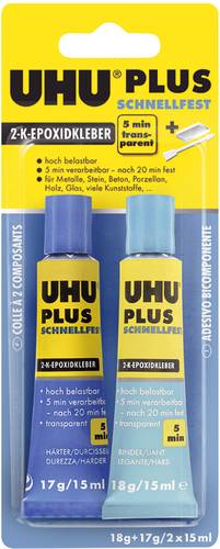 UHU Plus Schnellfest Zwei-Komponentenkleber 45700 35g von UHU