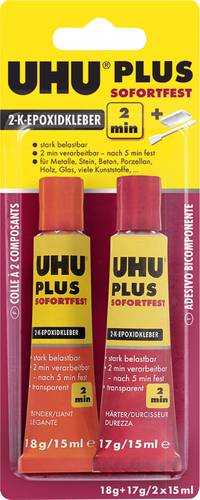 UHU Plus Sofortfest Zwei-Komponentenkleber 45705 35g von UHU
