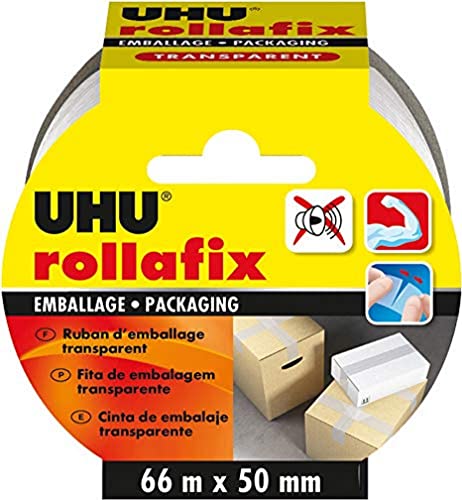 UHU Rollafix Verpackung Band transparent – 66 x 50 mm von UHU