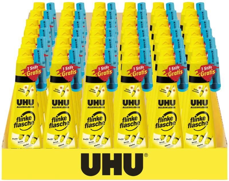 UHU Schulmodul 2024: Alleskleber flinke flasche + Textmarker von UHU