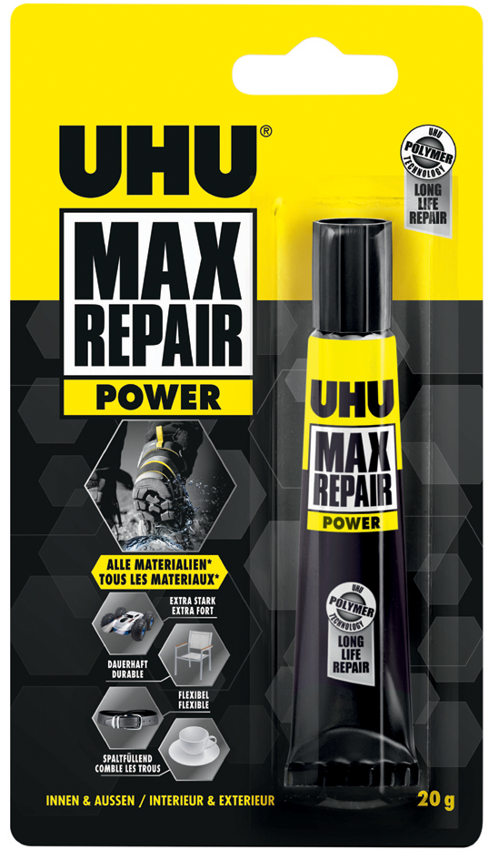 UHU Universal-Klebstoff MAX REPAIR POWER, 20 g Tube von UHU