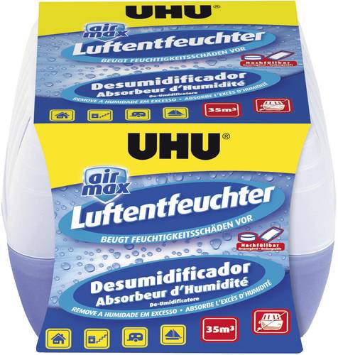 UHU airmax Granulat-Luftentfeuchter 14m² Transparent von UHU