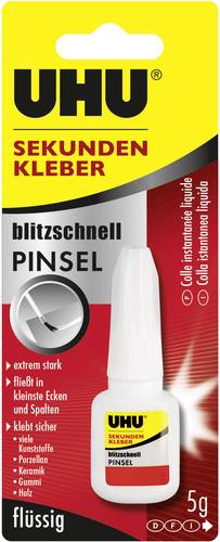 UHU blitzschnell PINSEL Sekundenkleber 45545 5g von UHU