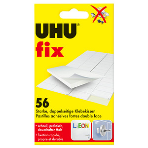 UHU doppelseitige Klebepads für max. 300,0 g 1,2 x 1,8 cm, 56 St. von UHU