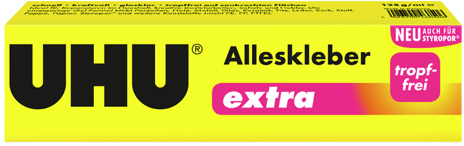 UHU extra Alleskleber, lösemittelhaltig, 125 g UHU extra Alleskleber, lösemittelhaltig, 125 g von UHU