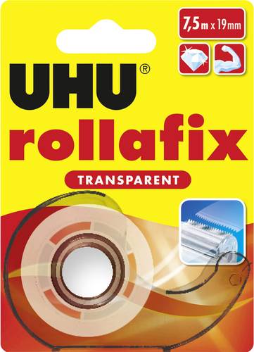 UHU rollafix TRANSPARENT 36955 Klebeband Transparent (L x B) 7.5m x 19mm von UHU