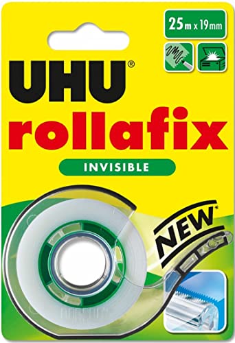 UHU rollafix invisible Abroller + Nachfüllrolle, Infokarte von UHU