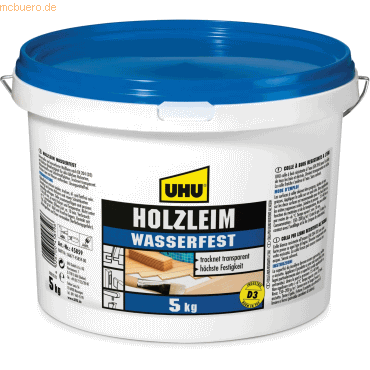 Uhu Holzleim D3 wasserfest ohne Lösungsmittel VE=5 kg von UHU