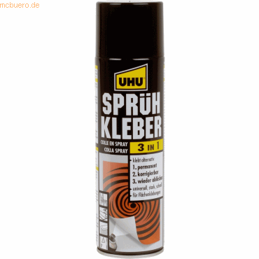Uhu Sprühkleber 3 in 1 Dose 500ml Uhu Sprühkleber 3 in 1 Dose 500ml von UHU