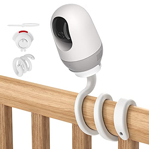 UIQELYS Flexible Kamerahalterung für Nooie Baby Monitor/Nooie Hund Kamera Halterung, Indoor Home Security Kamera Halterung, IR Nachtsicht, funktioniert mit Alexa, 2-Wege-Audio von UIQELYS