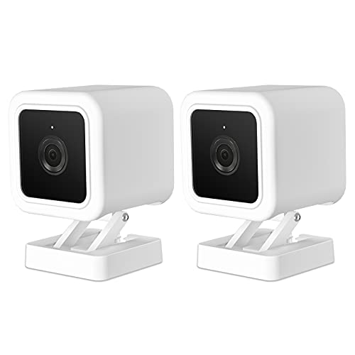 UIQELYS Schutzhülle aus Silikon für Wyze Cam V3 Wireless Home Security Camera System Cover Zubehör Anti-Kratzer Rundum-Schutz (2 Stück) von UIQELYS