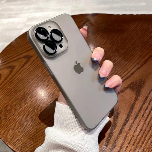 UJNHGQ Durchscheinende, ultradünne, Matte Hülle für iPhone 15 14 13 12 11 Pro Max Metallglas-Kameraschutzring-Hartschale, Schwarz, für iPhone 13 ProMax UJNHGQ Durchscheinende, ultradünne, Matte Hülle für iPhone 15 14 13 12 11 Pro Max Metallglas-Kameraschutzring-Hartschale, Schwarz, für iPhone 13 ProMax von UJNHGQ