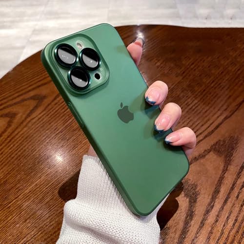 UJNHGQ Durchscheinende, ultradünne, Matte Hülle für iPhone 15 14 13 12 11 Pro Max Metallglas-Kameraschutzring-Hartschale, grün, für iPhone 12Pro Max UJNHGQ Durchscheinende, ultradünne, Matte Hülle für iPhone 15 14 13 12 11 Pro Max Metallglas-Kameraschutzring-Hartschale, grün, für iPhone 12Pro Max von UJNHGQ