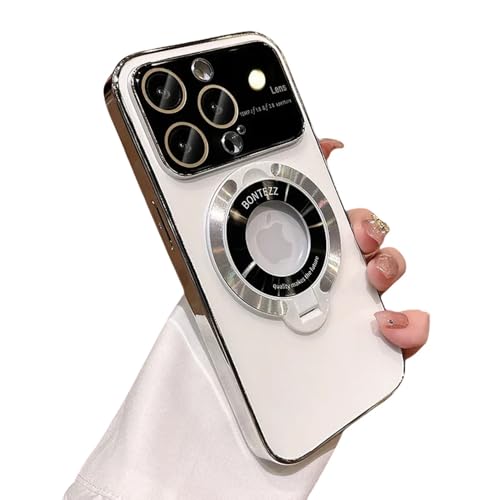UJNHGQ Hülle für iPhone 15 13 12 14 Pro Max 15 Plus Hartacryl Stoßfeste Halterung Ständerhalter Magnetabdeckung, Weiß, Für iPhone 15 UJNHGQ Hülle für iPhone 15 13 12 14 Pro Max 15 Plus Hartacryl Stoßfeste Halterung Ständerhalter Magnetabdeckung, Weiß, Für iPhone 15 von UJNHGQ