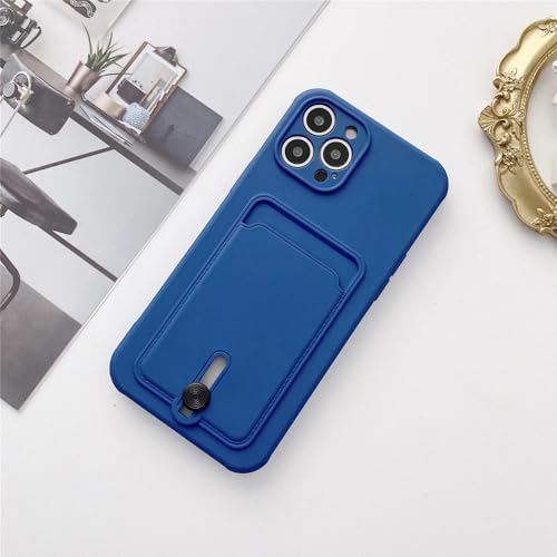 UJNHGQ Kartenhalter-Hülle für iPhone 14 15 11 Pro Max für iPhone 13 12 XR Xs 7 8 Plus Weiche stoßfeste Brieftaschenhülle aus Silikon, blau, für iPhone 15 Plus UJNHGQ Kartenhalter-Hülle für iPhone 14 15 11 Pro Max für iPhone 13 12 XR Xs 7 8 Plus Weiche stoßfeste Brieftaschenhülle aus Silikon, blau, für iPhone 15 Plus von UJNHGQ