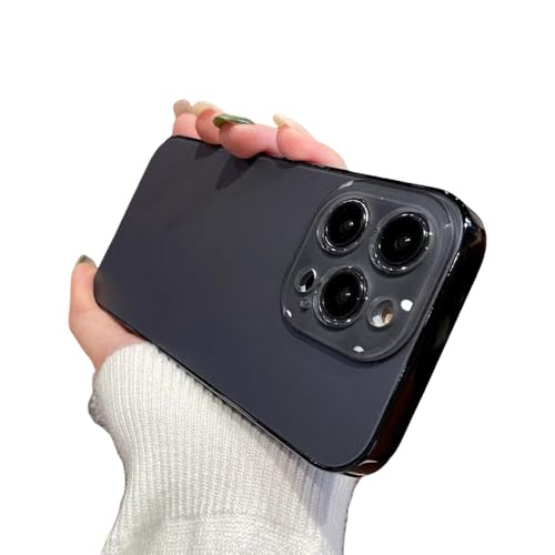 UJNHGQ Modische, schlanke, Matte Hülle für iPhone 11 12 13 14 15 16 Pro Max iPhone 15 Pro 16ProMax Glaslinsenschutzbeschichtung Stoßstangenabdeckung, Schwarzgrau, Für iPhone 11 UJNHGQ Modische, schlanke, Matte Hülle für iPhone 11 12 13 14 15 16 Pro Max iPhone 15 Pro 16ProMax Glaslinsenschutzbeschichtung Stoßstangenabdeckung, Schwarzgrau, Für iPhone 11 von UJNHGQ