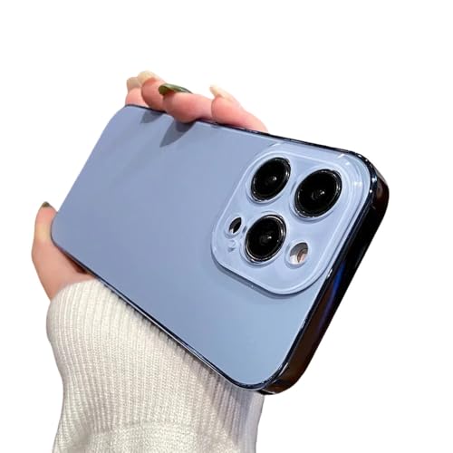 UJNHGQ Modische, schlanke, Matte Hülle für iPhone 11 12 13 14 15 16 Pro Max iPhone 15 Pro 16ProMax Glaslinsenschutzbeschichtung Stoßstangenabdeckung, blau, für iPhone 12 ProMax UJNHGQ Modische, schlanke, Matte Hülle für iPhone 11 12 13 14 15 16 Pro Max iPhone 15 Pro 16ProMax Glaslinsenschutzbeschichtung Stoßstangenabdeckung, blau, für iPhone 12 ProMax von UJNHGQ