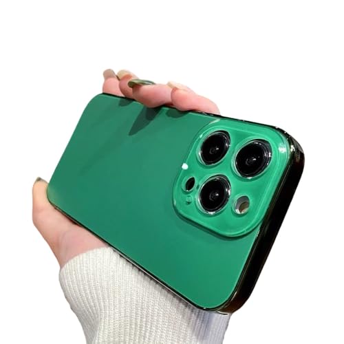 UJNHGQ Modische, schlanke, Matte Hülle für iPhone 11 12 13 14 15 16 Pro Max iPhone 15 Pro 16ProMax Glaslinsenschutzbeschichtung Stoßstangenabdeckung, grün, für iPhone 15 Pro UJNHGQ Modische, schlanke, Matte Hülle für iPhone 11 12 13 14 15 16 Pro Max iPhone 15 Pro 16ProMax Glaslinsenschutzbeschichtung Stoßstangenabdeckung, grün, für iPhone 15 Pro von UJNHGQ