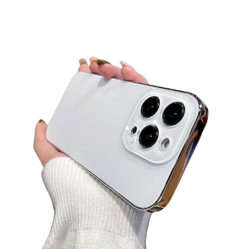 UJNHGQ Modische, schlanke, Matte Hülle für iPhone 11 12 13 14 15 16 Pro Max iPhone 15 Pro 16ProMax Glaslinsenschutzbeschichtung Stoßstangenabdeckung, weiß, für iPhone 15 Pro UJNHGQ Modische, schlanke, Matte Hülle für iPhone 11 12 13 14 15 16 Pro Max iPhone 15 Pro 16ProMax Glaslinsenschutzbeschichtung Stoßstangenabdeckung, weiß, für iPhone 15 Pro von UJNHGQ