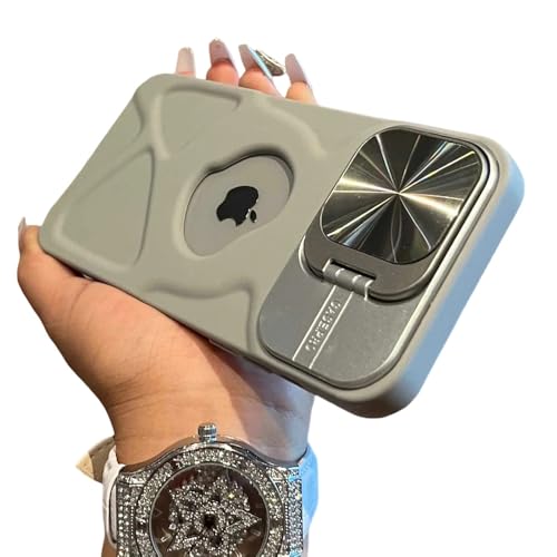 UJNHGQ Modische magnetische Hülle mit Loch für iPhone 11 12 13 14 15 16 Pro Max Plus, Linsenschutz, Klappständer, weiche Silikonhülle, grau, für iPhone 14Pro UJNHGQ Modische magnetische Hülle mit Loch für iPhone 11 12 13 14 15 16 Pro Max Plus, Linsenschutz, Klappständer, weiche Silikonhülle, grau, für iPhone 14Pro von UJNHGQ