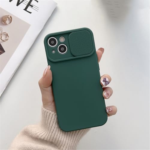 UJNHGQ Slide Camera Protection Candy Color Weiche Silikon-Handyhülle für iPhone 16 15 14 13 12 11 Pro XS Max X XR 7 8 Plus Bumper Cover, Dunkelgrün, Für iPhone 15Pro Max UJNHGQ Slide Camera Protection Candy Color Weiche Silikon-Handyhülle für iPhone 16 15 14 13 12 11 Pro XS Max X XR 7 8 Plus Bumper Cover, Dunkelgrün, Für iPhone 15Pro Max von UJNHGQ