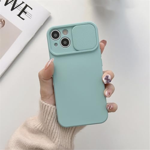 UJNHGQ Slide Camera Protection Candy Color Weiche Silikon-Handyhülle für iPhone 16 15 14 13 12 11 Pro XS Max X XR 7 8 Plus Bumper Cover, Minzgrün, Für iPhone 15Pro Max UJNHGQ Slide Camera Protection Candy Color Weiche Silikon-Handyhülle für iPhone 16 15 14 13 12 11 Pro XS Max X XR 7 8 Plus Bumper Cover, Minzgrün, Für iPhone 15Pro Max von UJNHGQ