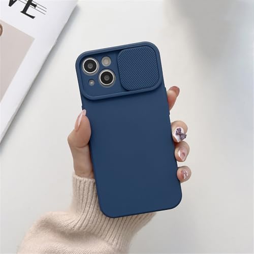 UJNHGQ Slide Camera Protection Candy Color Weiche Silikon-Telefonhülle für iPhone 16 15 14 13 12 11 Pro XS Max X XR 7 8 Plus Bumper Cover, Marineblau, für iPhone 15Pro Max UJNHGQ Slide Camera Protection Candy Color Weiche Silikon-Telefonhülle für iPhone 16 15 14 13 12 11 Pro XS Max X XR 7 8 Plus Bumper Cover, Marineblau, für iPhone 15Pro Max von UJNHGQ