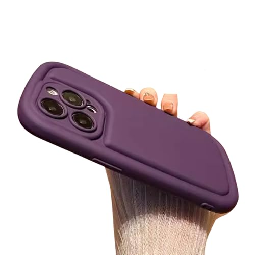 UJNHGQ Süße Air-Cushion-Seifen-Silikon-Telefonhülle für iPhone 11 12 13 14 15 Pro Max Plus Vollschutz Stoßfeste Matte weiche Hülle, Lila, Für iPhone 13 UJNHGQ Süße Air-Cushion-Seifen-Silikon-Telefonhülle für iPhone 11 12 13 14 15 Pro Max Plus Vollschutz Stoßfeste Matte weiche Hülle, Lila, Für iPhone 13 von UJNHGQ