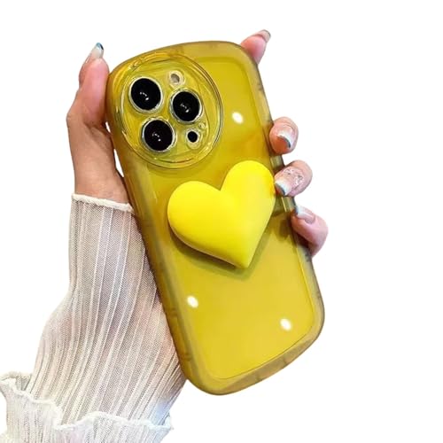 UJNHGQ Transparente, weiche Silikon-Telefonhülle mit Herz-Gelee für iPhone 15 14 13 12 11 Promax-Hülle, gelb, für iPhone 13 Promax UJNHGQ Transparente, weiche Silikon-Telefonhülle mit Herz-Gelee für iPhone 15 14 13 12 11 Promax-Hülle, gelb, für iPhone 13 Promax von UJNHGQ