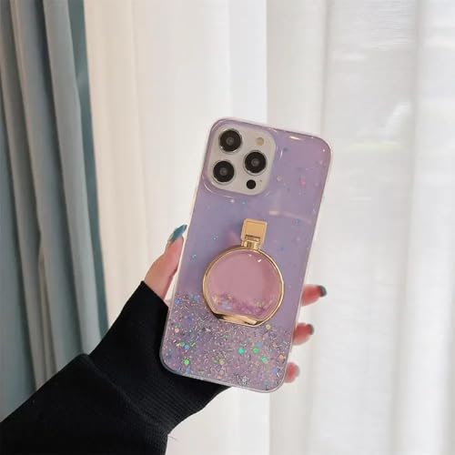 UJNHGQ Überzogene Handyhalterung mit Glitzerhülle für iPhone 15 14 13 12 11 Pro Max XS XR X 7 8 Plus Cover, Lila, für iPhone 13 Pro Max UJNHGQ Überzogene Handyhalterung mit Glitzerhülle für iPhone 15 14 13 12 11 Pro Max XS XR X 7 8 Plus Cover, Lila, für iPhone 13 Pro Max von UJNHGQ