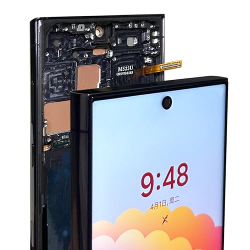 S22 Ultra Screen Replacement with Frame LCD Display Screen Assembly for Samsung Galaxy S22 Ultra, SM-S908B SM-S908U SM-S908A (TFT Version, Without Frngerprint) (S22) von UJoylify