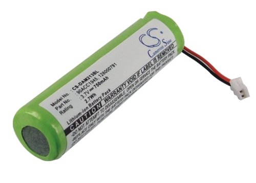 Battery for Datalogic M2130 Li-ion 3.7V 750mAh - 90ACC1945, 128000791 von UK Battery