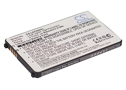 Battery for LG GT350, 3.7V, 950mAh, Li-ion von UK Battery