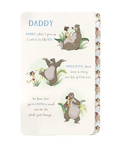 Geburtstagskarte für Vater, Dschungelbuch, Geburtstagskarte für Ihn, Disney-Geburtstagskarte von UK Greetings